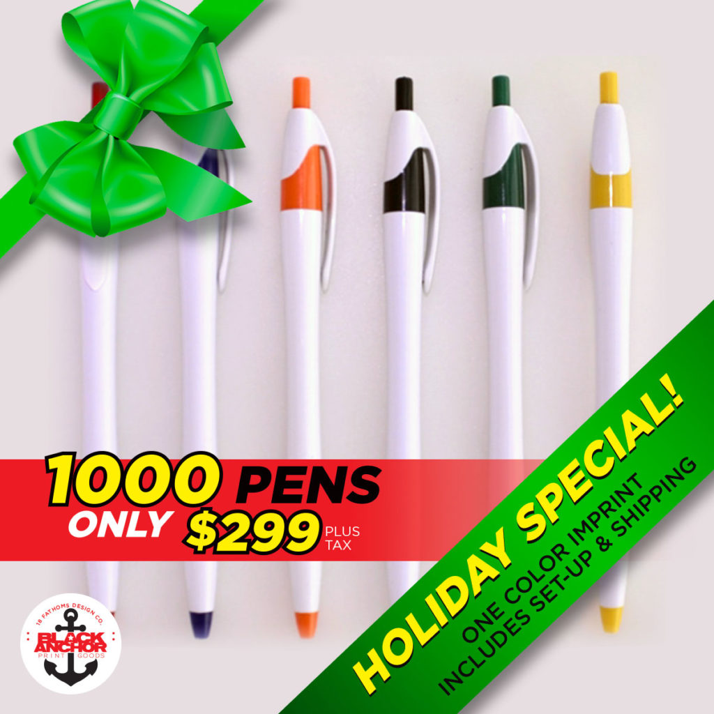 1000 Pens Special! - Black Anchor